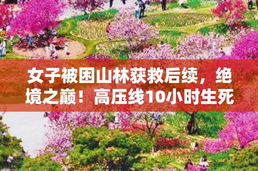 女子被困山林获救后续，绝境之巅！高压线10小时生死悖论，灵魂震颤的奇迹曙光