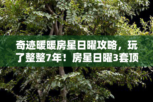 奇迹暖暖房星日曜攻略,玩了整整7年!房星日曜3套顶配选哪套?老玩家纠结到失眠! 奇迹暖暖房星日曜攻略,玩了整整7年!房星日曜3套顶配选哪套?老玩家纠结到失眠!