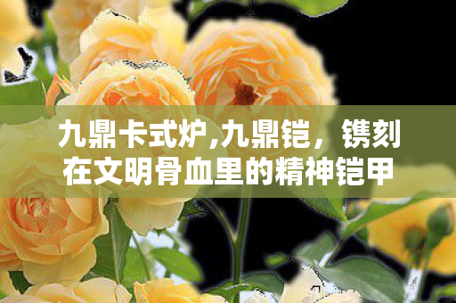 九鼎卡式炉,九鼎铠,镌刻在文明骨血里的精神铠甲 九鼎卡式炉,九鼎铠,镌刻在文明骨血里的精神铠甲