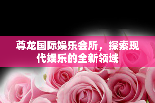 尊龙国际娱乐会所,探索现代娱乐的全新领域 尊龙国际娱乐会所,探索现代娱乐的全新领域