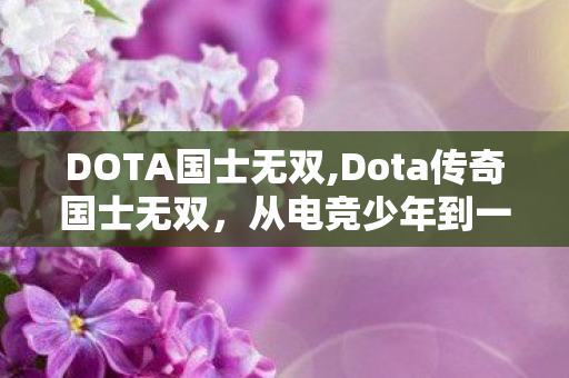 DOTA国士无双,Dota传奇国士无双,从电竞少年到一代传奇的热血征程 DOTA国士无双,Dota传奇国士无双,从电竞少年到一代传奇的热血征程