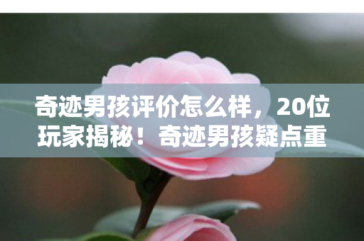 奇迹男孩评价怎么样,20位玩家揭秘!奇迹男孩疑点重重,采访现场竟有人绷不住? 奇迹男孩评价怎么样,20位玩家揭秘!奇迹男孩疑点重重,采访现场竟有人绷不住?