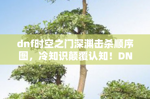 dnf时空之门深渊击杀顺序图，冷知识颠覆认知！DNF时空之门深渊击杀顺序竟藏着目瞪口呆的秘密