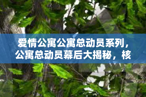 爱情公寓公寓总动员系列,公寓总动员幕后大揭秘,核心设计逻辑与玩家体验的鸿沟之舞 爱情公寓公寓总动员系列,公寓总动员幕后大揭秘,核心设计逻辑与玩家体验的鸿沟之舞