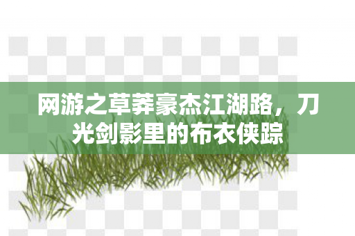 网游之草莽豪杰江湖路,刀光剑影里的布衣侠踪 网游之草莽豪杰江湖路,刀光剑影里的布衣侠踪