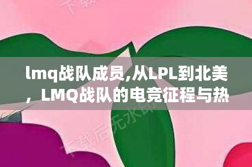 lmq战队成员,从LPL到北美，LMQ战队的电竞征程与热血记忆