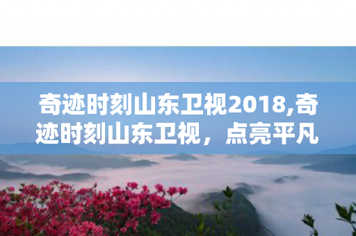 奇迹时刻山东卫视2018,奇迹时刻山东卫视,点亮平凡中的不凡光芒 奇迹时刻山东卫视2018,奇迹时刻山东卫视,点亮平凡中的不凡光芒