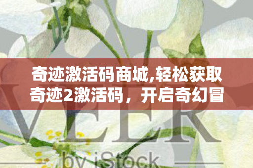 奇迹激活码商城,轻松获取奇迹2激活码,开启奇幻冒险之旅 奇迹激活码商城,轻松获取奇迹2激活码,开启奇幻冒险之旅