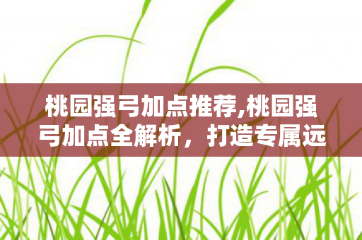 桃园强弓加点推荐,桃园强弓加点全解析,打造专属远程输出核心 桃园强弓加点推荐,桃园强弓加点全解析,打造专属远程输出核心