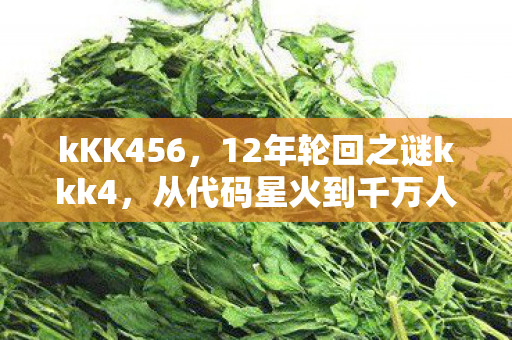 kKK456,12年轮回之谜kkk4,从代码星火到千万人泪目的数字史诗 kKK456,12年轮回之谜kkk4,从代码星火到千万人泪目的数字史诗