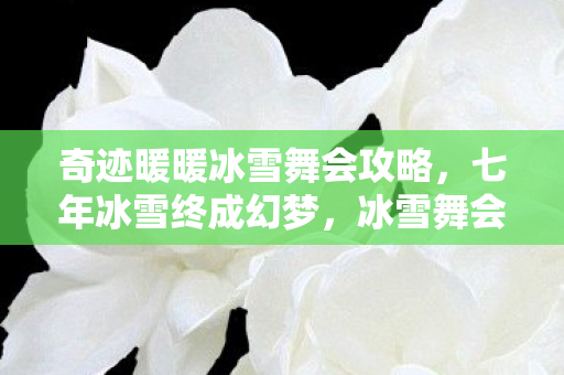 奇迹暖暖冰雪舞会攻略,七年冰雪终成幻梦,冰雪舞会谜题未解,泪目见证关服时刻 奇迹暖暖冰雪舞会攻略,七年冰雪终成幻梦,冰雪舞会谜题未解,泪目见证关服时刻