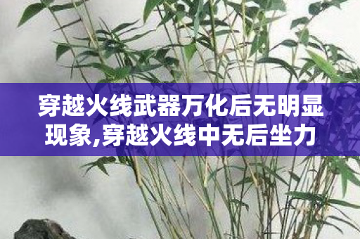 穿越火线武器万化后无明显现象,穿越火线中无后坐力机制的设计与实战运用 穿越火线武器万化后无明显现象,穿越火线中无后坐力机制的设计与实战运用