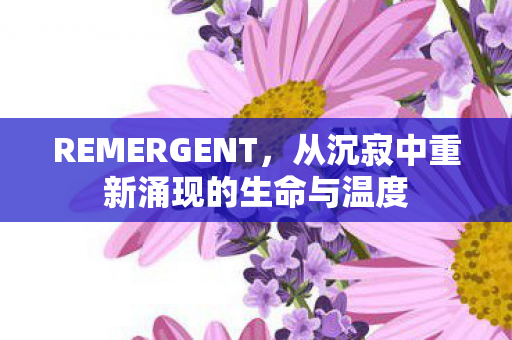 REMERGENT,从沉寂中重新涌现的生命与温度 REMERGENT,从沉寂中重新涌现的生命与温度