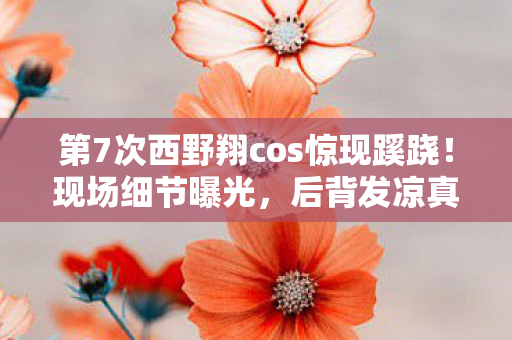 第7次西野翔cos惊现蹊跷!现场细节曝光,后背发凉真相竟是…… 第7次西野翔cos惊现蹊跷!现场细节曝光,后背发凉真相竟是……
