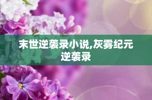 末世逆袭录小说,灰雾纪元逆袭录