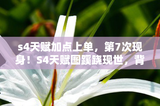 s4天赋加点上单,第7次现身!S4天赋图蹊跷现世,背后真相让人后背发凉 s4天赋加点上单,第7次现身!S4天赋图蹊跷现世,背后真相让人后背发凉