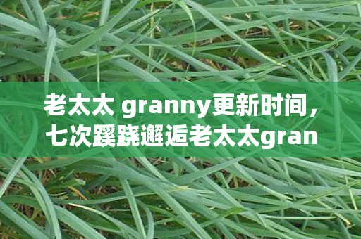 老太太 granny更新时间,七次蹊跷邂逅老太太granny,后背发凉才惊觉被游戏玩透 老太太 granny更新时间,七次蹊跷邂逅老太太granny,后背发凉才惊觉被游戏玩透