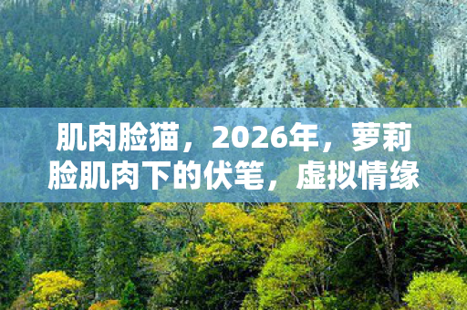 肌肉脸猫,2026年,萝莉脸肌肉下的伏笔,虚拟情缘里,我鼻子一酸等到了谁? 肌肉脸猫,2026年,萝莉脸肌肉下的伏笔,虚拟情缘里,我鼻子一酸等到了谁?