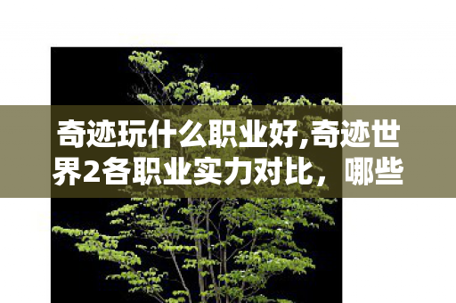 奇迹玩什么职业好,奇迹世界2各职业实力对比,哪些职业更值得选择? 奇迹玩什么职业好,奇迹世界2各职业实力对比,哪些职业更值得选择?