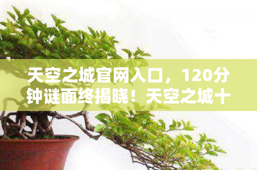 天空之城官网入口,120分钟谜面终揭晓!天空之城十年死亡时间线,泪目真相在此 天空之城官网入口,120分钟谜面终揭晓!天空之城十年死亡时间线,泪目真相在此