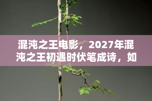 混沌之王电影,2027年混沌之王初遇时伏笔成诗,如今只剩鼻子一酸的回忆 混沌之王电影,2027年混沌之王初遇时伏笔成诗,如今只剩鼻子一酸的回忆