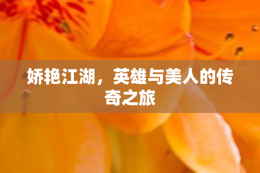 娇艳江湖,英雄与美人的传奇之旅 娇艳江湖,英雄与美人的传奇之旅