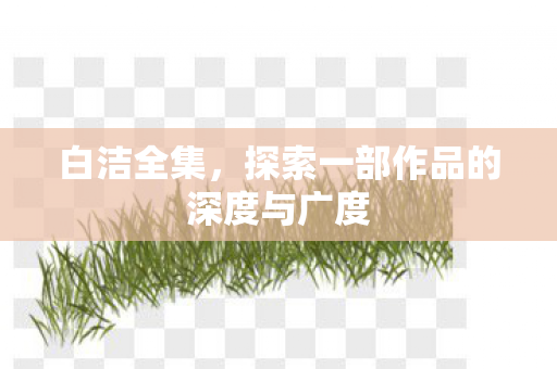 白洁全集,探索一部作品的深度与广度 白洁全集,探索一部作品的深度与广度