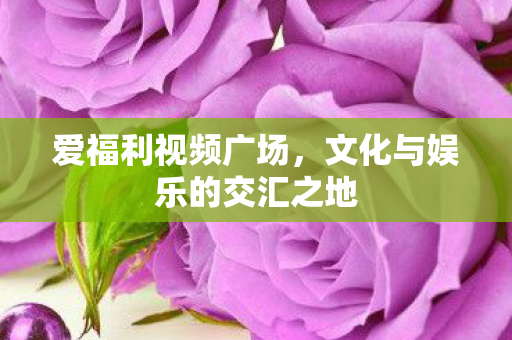 爱福利视频广场，文化与娱乐的交汇之地