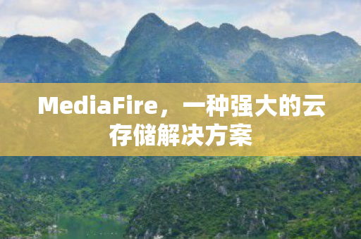 MediaFire,一种强大的云存储解决方案 MediaFire,一种强大的云存储解决方案