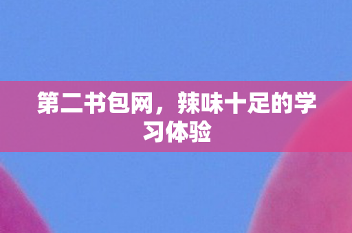 第二书包网，辣味十足的学习体验
