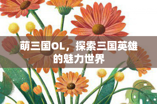 萌三国OL,探索三国英雄的魅力世界 萌三国OL,探索三国英雄的魅力世界