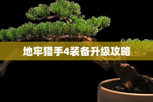 地牢猎手4装备升级攻略 地牢猎手4装备升级攻略