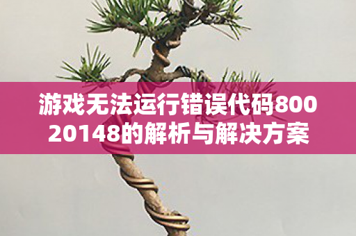 游戏无法运行错误代码80020148的解析与解决方案 游戏无法运行错误代码80020148的解析与解决方案