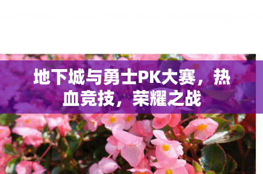 地下城与勇士PK大赛，热血竞技，荣耀之战