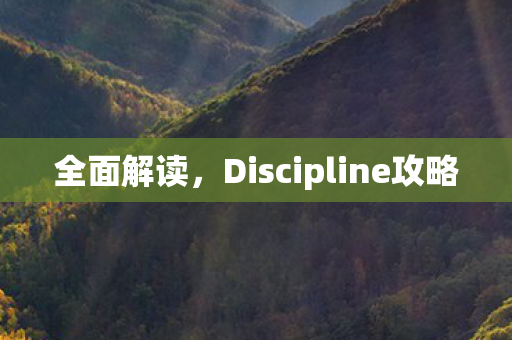 全面解读,Discipline攻略 全面解读,Discipline攻略