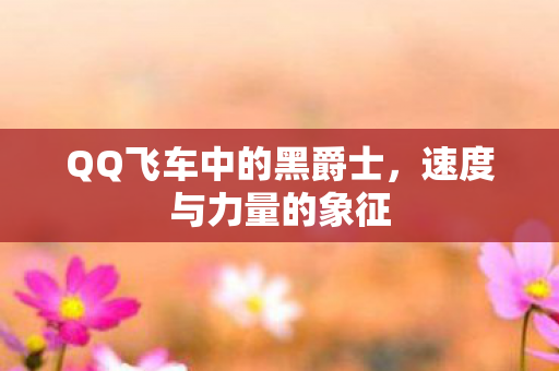 QQ飞车中的黑爵士,速度与力量的象征 QQ飞车中的黑爵士,速度与力量的象征