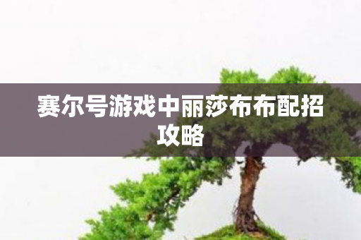 赛尔号游戏中丽莎布布配招攻略 赛尔号游戏中丽莎布布配招攻略