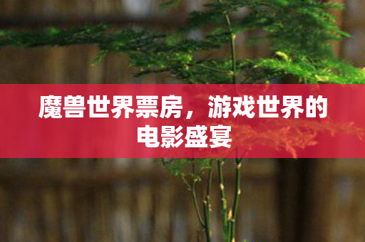 魔兽世界票房，游戏世界的电影盛宴
